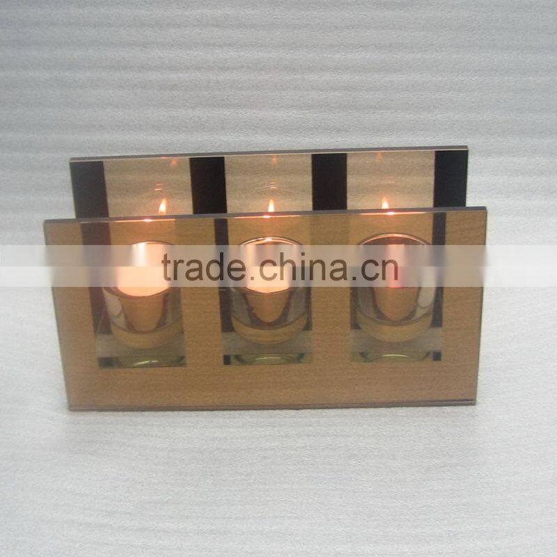 2016 wholesale brown colour tea light holder