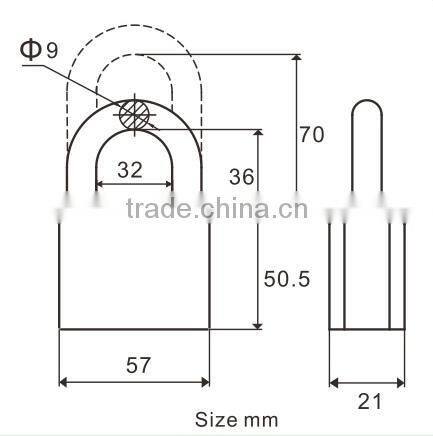 Ideal Top Security Interchangeable Cylinder Brass Padlock