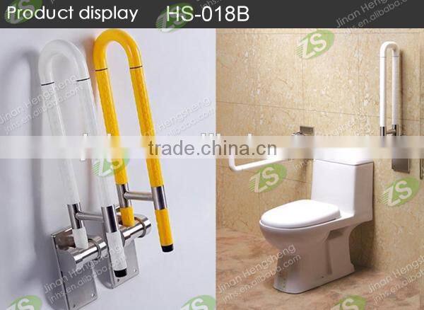 Standers security pole and curve grab bar