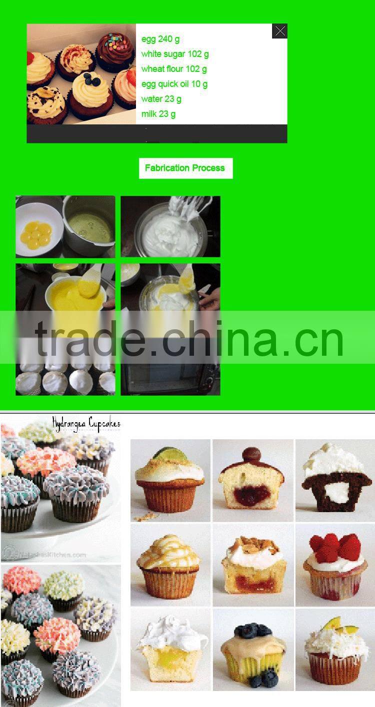 Square Tulip wholesale custom printed paper cupcake liners