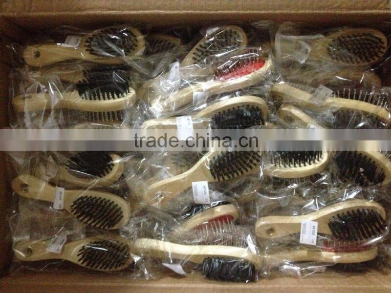 hot selling double sided dog brush pet grooming brush