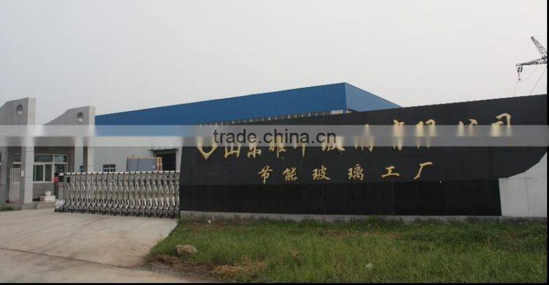 Glass curtain wall with hanging tempered glass CCC EN12150 ISO9001