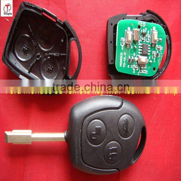 Tongda good qulality 3 button remote key with433mhz 4D60chip for f-rd