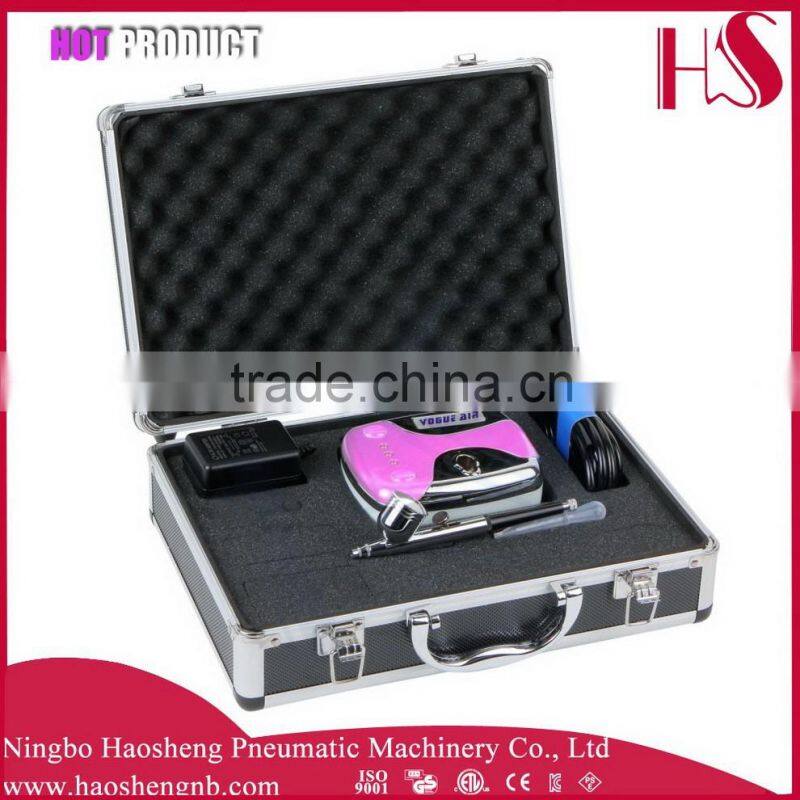 HSENG HS08-3AC-SK airbrush makeup kit with compressor