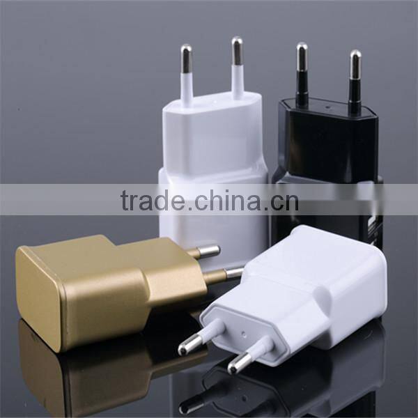 OEM black white gold logo printing paper box with micro cable 5v 1.5a eu usb multi charger
