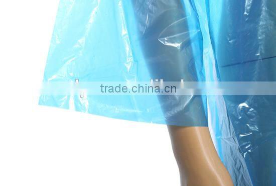 Disposbale waterproof PE raincoat