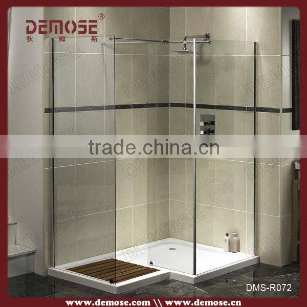 mordern frameless shower glass door / sliding door bathroom mirror cabinet