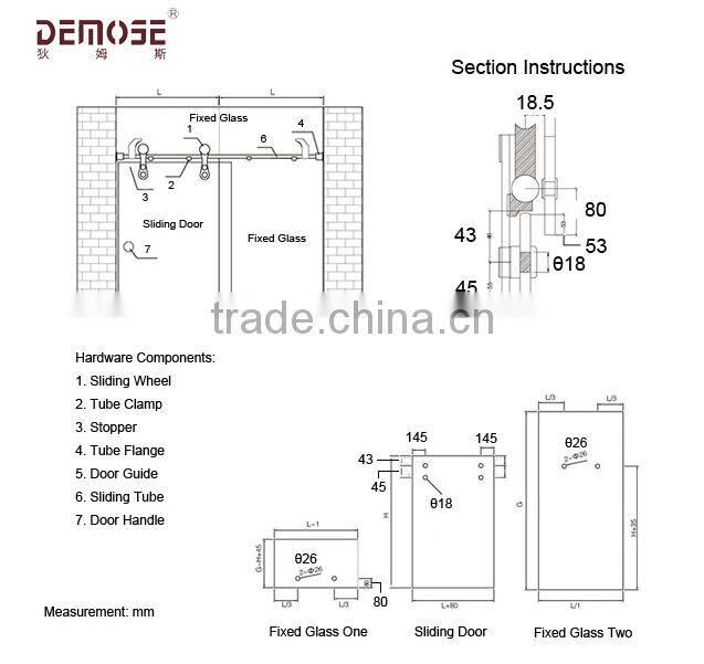 interior cheap sliding doors system price