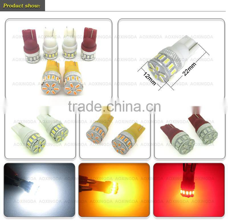 9~18V the shortest and super bright 5W T10 car LED bulb 3014 18 LED