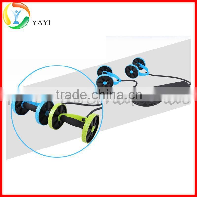 Sport Core Abdominal Trainer Double AB Power Roller Wheel