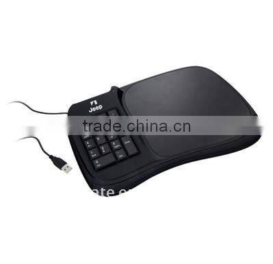 Mouse Pad with numeric keypad and hub