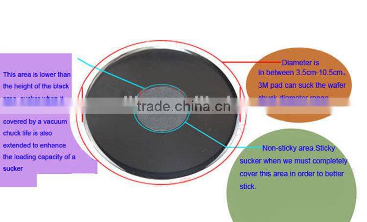 Manufacturer supply large circule 105mm Car Dashboard Sticky Pad for gps Garmin Tomtom bracket mount discs