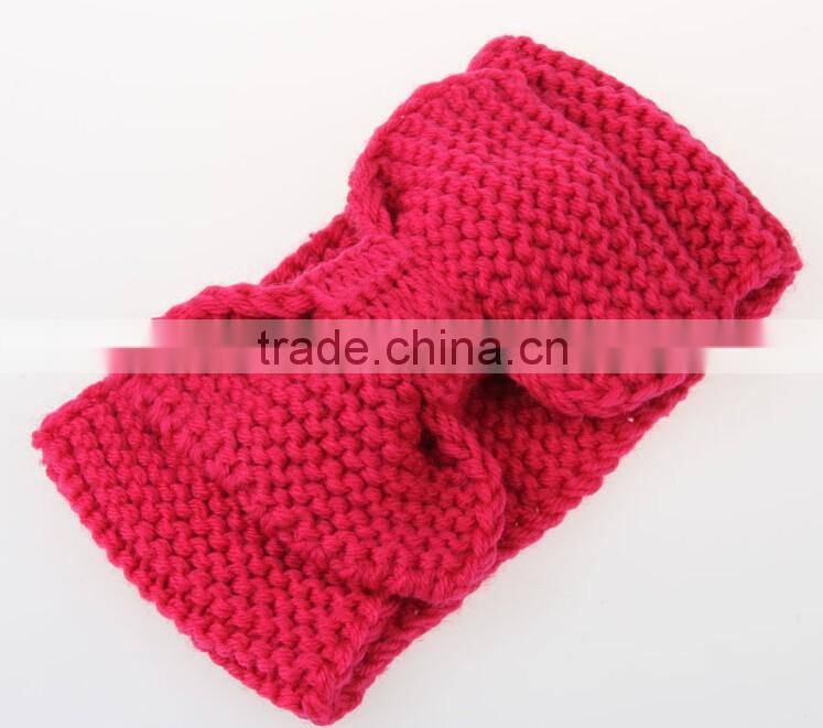 >>NEW handmade chunky Knitted Winter bowknot Headbands for Women/