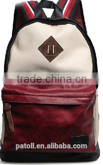 Fashion style leather backpack
