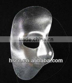 Adult half face masquerade masks pulp & fabric material for men party cosply