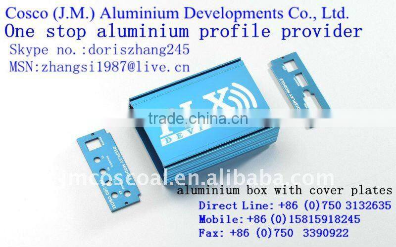 Extruded Aluminum alloy box profile 6063