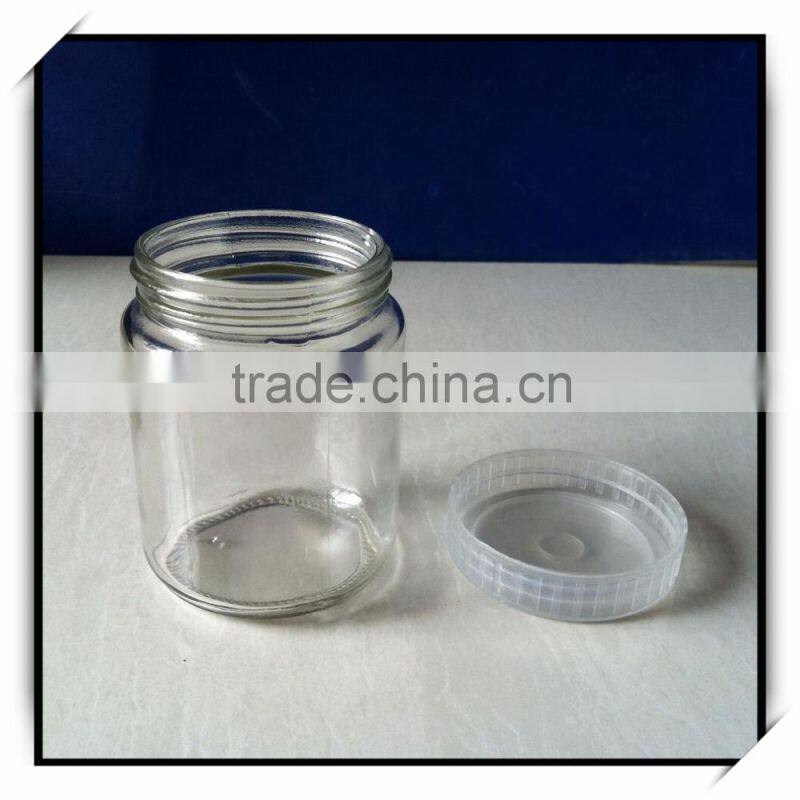 wholesale cheap tissue culture glass jar with plastic lid 240ml 350ml 600ml