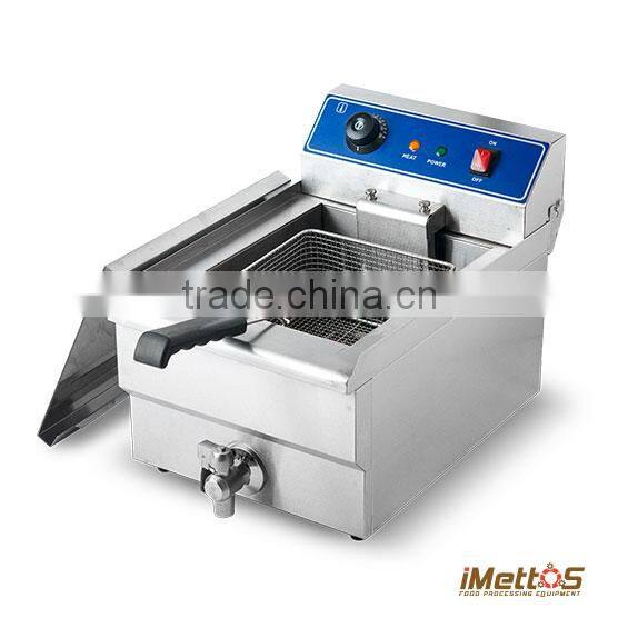 20L S/S Dual tank With oil Drain Valve Commercial General Electric Deep Fryer