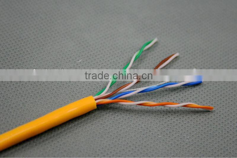 CAT 5e LAN Cable/23AWG 305m/1000ft per unit 0.56/0.58mm ftp cat6 lan cable/ROHS/CMP Bare copper outdoor cat5e lan cable
