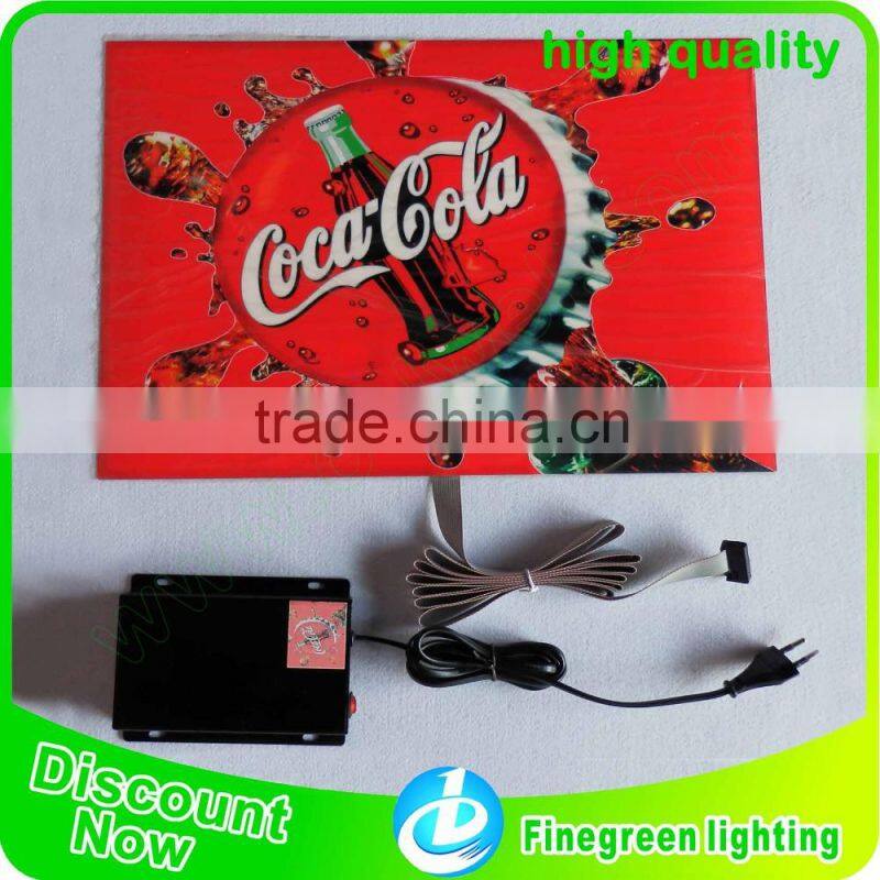 high quality el dynamic poster,beer flashing poster