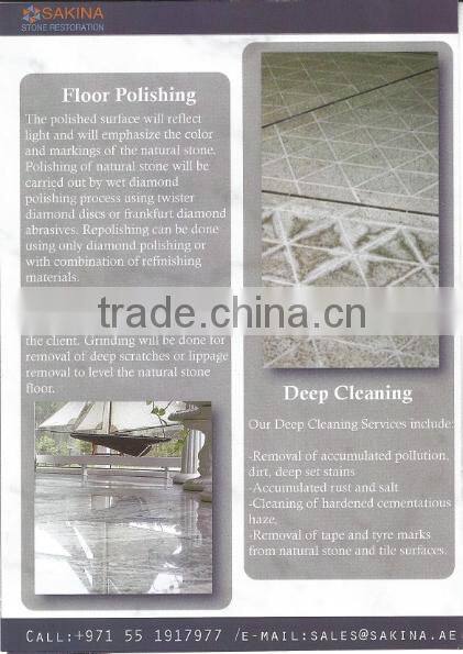 Tile cleaning , renewing , polishing Services for Projects , Hotels , Villas Dubai Sharjah Ras Al Khaimah Umm-Quwain ,Abu Dhabi