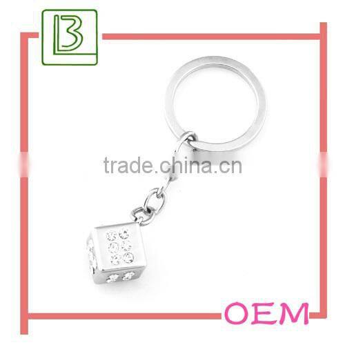 Shiny Enamel lucky number keychain