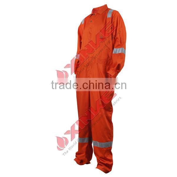Cotton flame retardant protective coverall