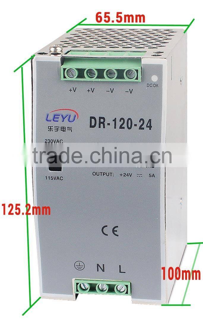 for LED Module lamp DR-120-24 DIN RAIL Series switching power supply 220v 24v