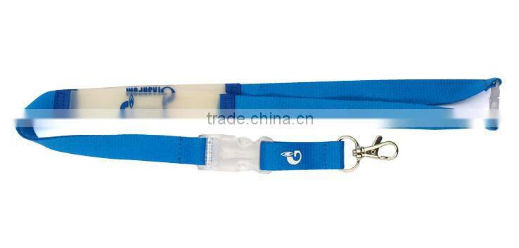 PP lanyard for PVC custom logo with release buckle wholesales PP lanyard