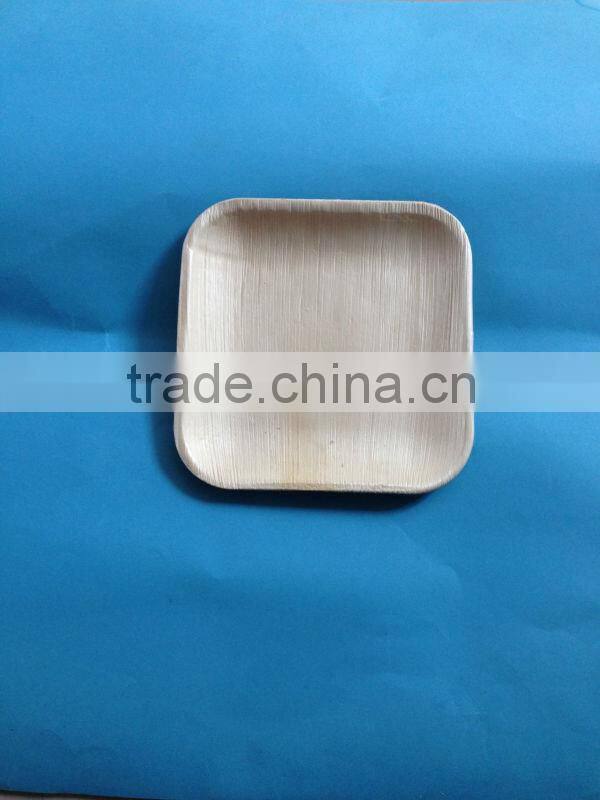 7'' palm leaf square bowl