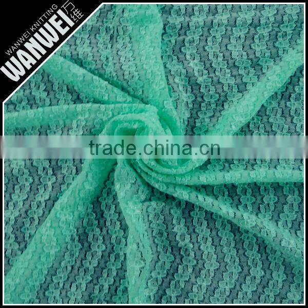 glass yarn green stretch organdy fabric in textile nylon bridal lace fabrics 3113