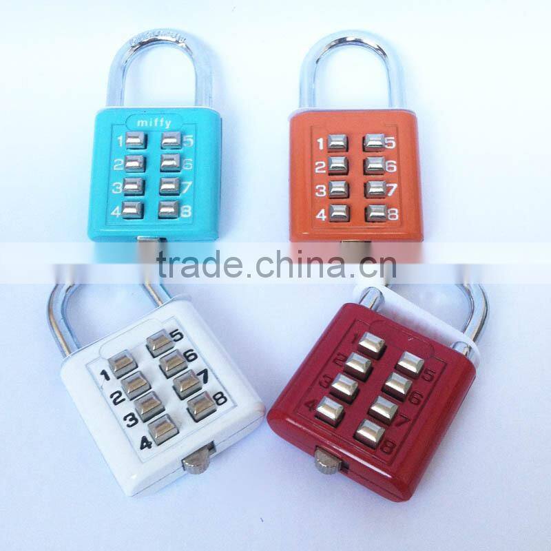New design colorful high quality combination lock fingerprint padlock