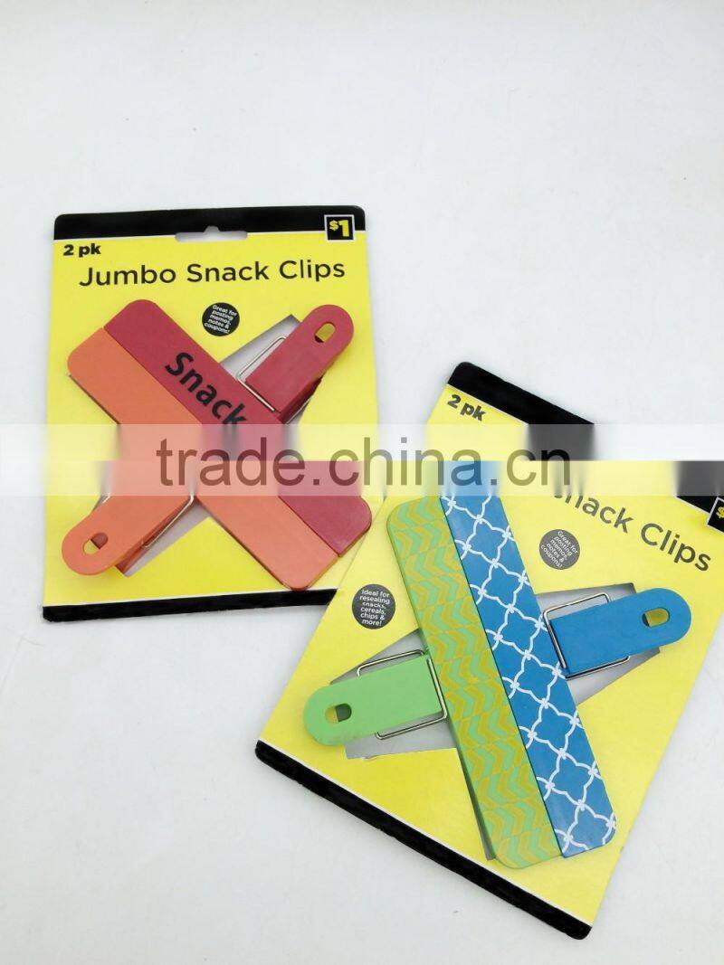 Jumbo plastic handy magnetic food bag clips grip clamp keep food dry fresh