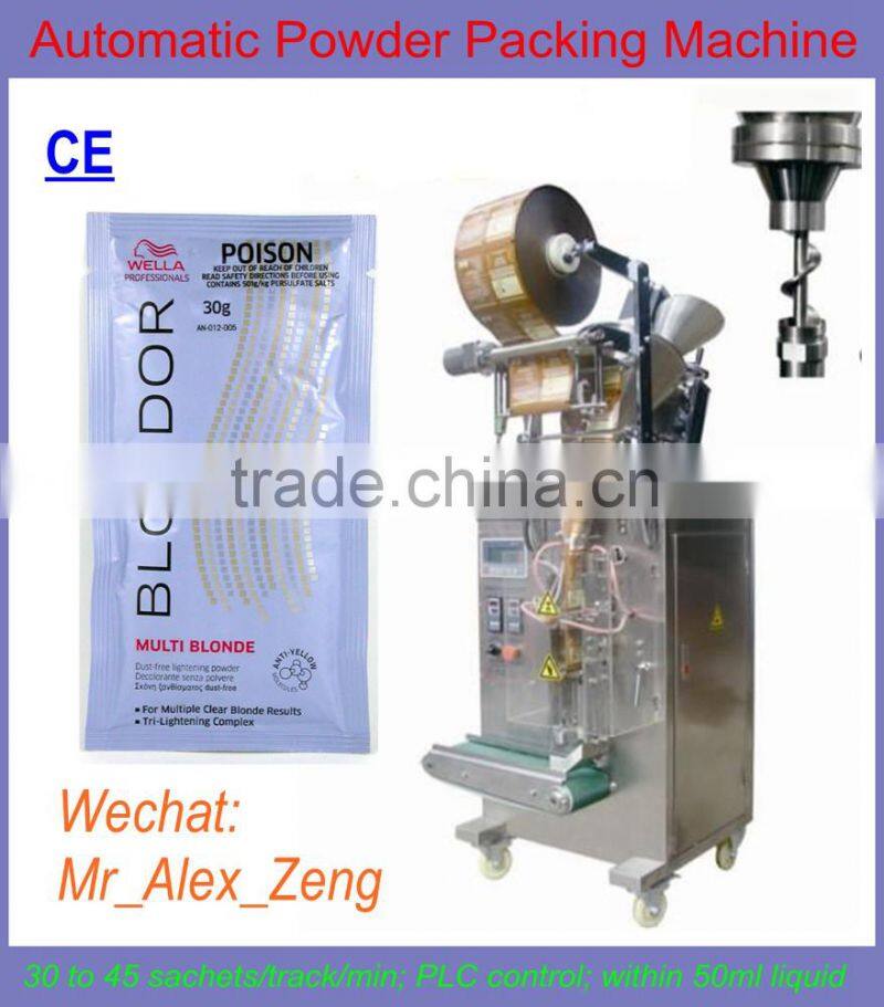 Automatic Detergent Powder Filling Packing Machine with 4 Sides Sealing Bag