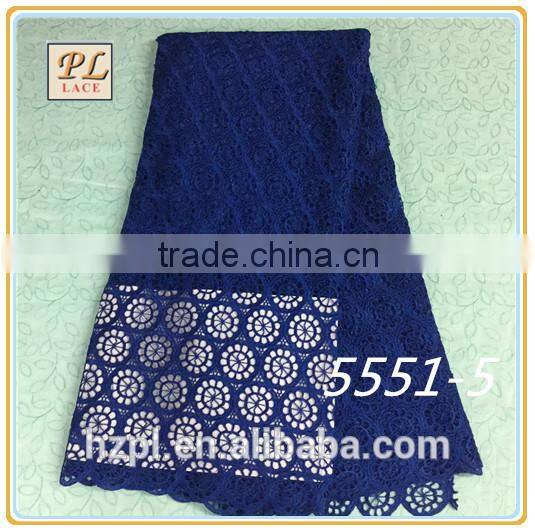 2015 latest used clothing textile embroidery fabric guipure lace