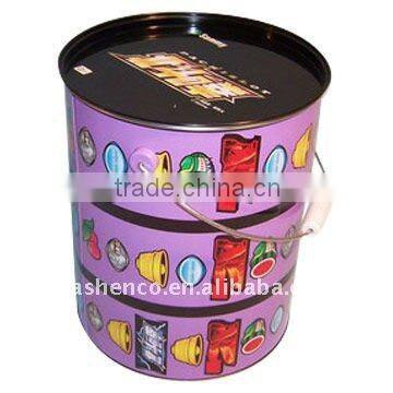 candy tin bucket