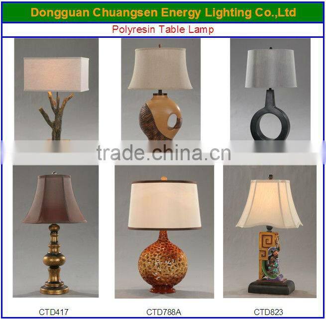 2015 Coffe decorative room light/table lamp with UL