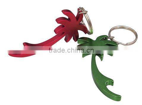 Aluminium pocket bottle opener with carabiner for gift