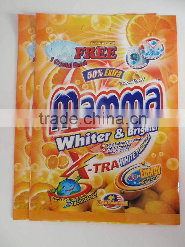 laminated&printed plastic packaging bag for laundry powder