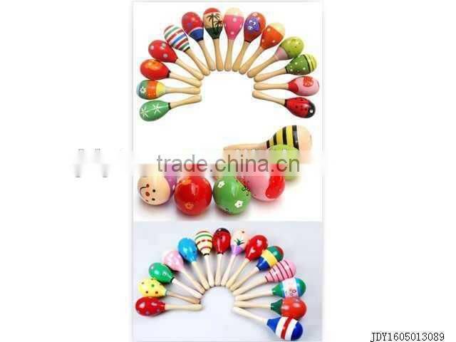 Hot selling wooden baby rattle toy,musical baby bell toy,musical toy