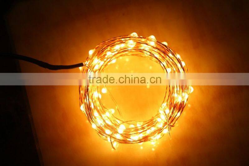 12V copper wire 10M 100 leds string lights