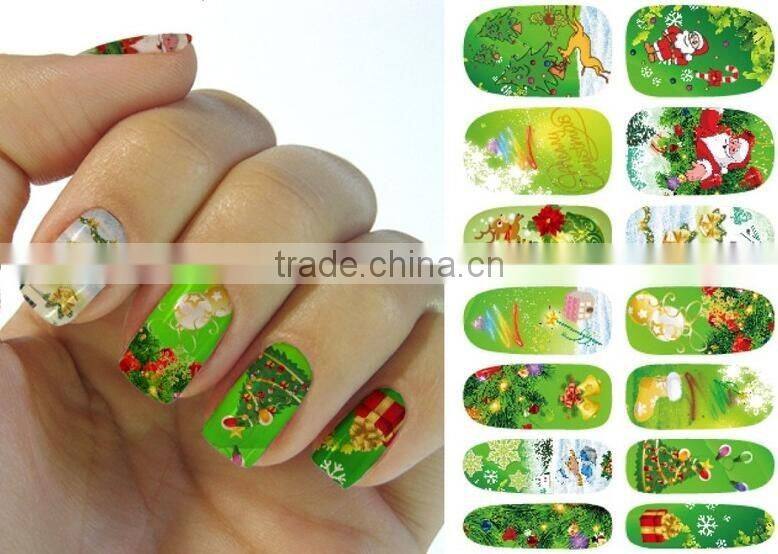 Customized 3D Korea nail polish sticker Full cover self-adhesive nail art sticker