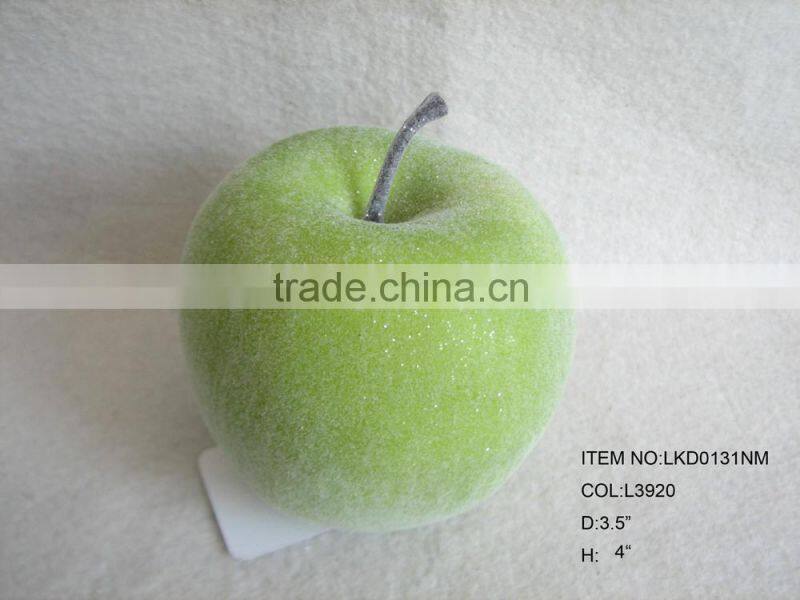 decorative artificial foam apple with emulation sugar for havest home decoration