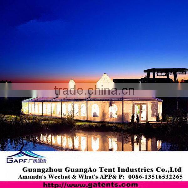 Low price quality high peak hexagonal tent