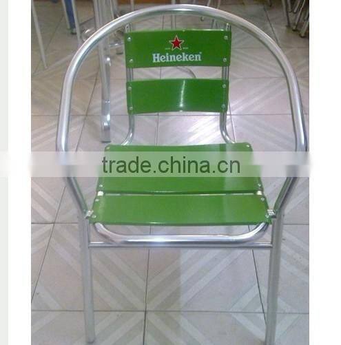 00 aluminum furniture modern light weight stacking bar chair YC002A