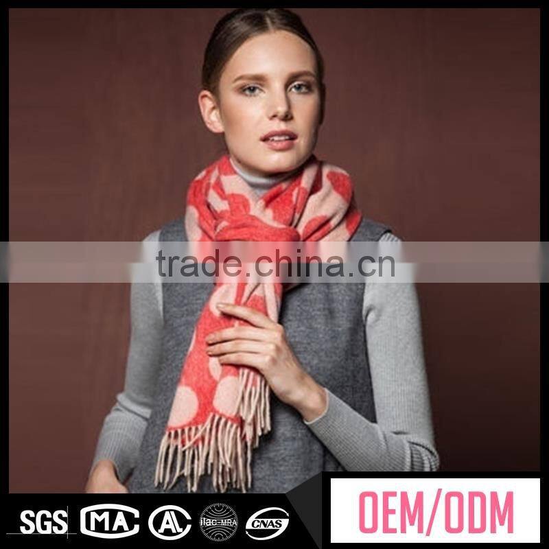 Hot selling twill scarf, new fashion designed scarf, pure color wool scarf for lady