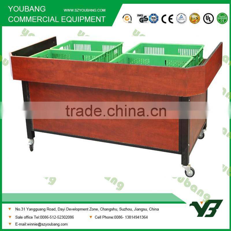 promotion shelf for the fruit and vegetable