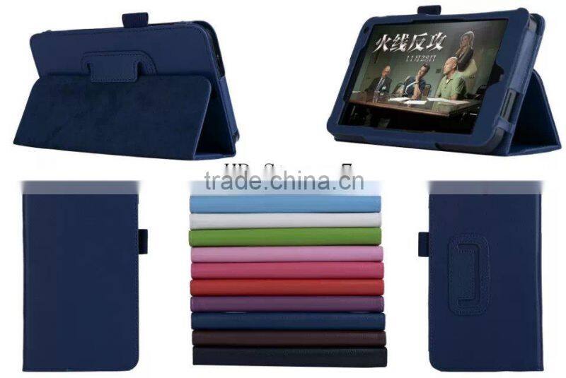 Magnetic Folio Stand Flip Leather Case for HP Steam 7