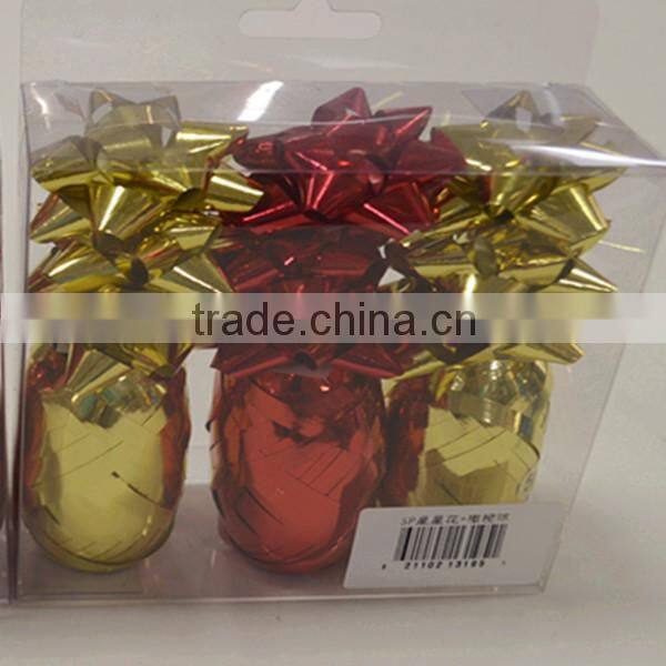 Gloss Metallic Star Bow And Curly Ribbon Egg Sets