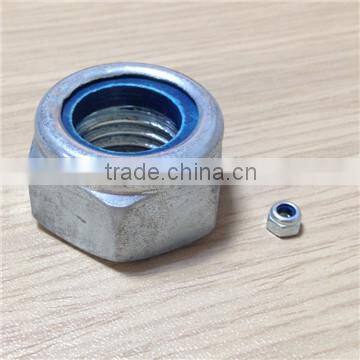 din985 nylon lock nut zinc plated